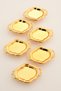 Viola's Gold Set of 6 Sugar Bowl Turkish Delight Bowl Snack Bowl Coffee Side Serving Bowl Decorative Bowl with Handles - 7