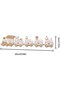 - Christmas Wooden Train Set - 5Pcs - White - 3