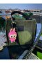 Labubu Figure - Bag Charm - Bag Ornament - Charm Keychain - Wallet Accessory Pink - 3