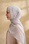 Muslin Leaf Pattern Shawl 3351-311 Silver - 3