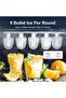 ASHLGQB Countertop Ice Maker, One-Click Operation Ice Machine, with Self-Cleaning, 12kg/24H, Removab - 9
