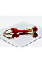 Red Glass Evil Eye Beaded Daisy Keychain, Gift Glass Beaded Bag Ornament - 6