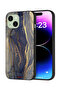 غطاء حماية لجهاز Apple iPhone 15 بنمط رخامي لامع