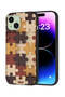 Apple iPhone 15 Protective Case Cover Wooden Pattern