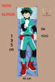 غطاء وسادة Izuku مطبوع على الوجهين - 2