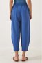 New Season Summer Thin Trousers with Elastic Waist High Waist Women's Blue Casual Pants - 2