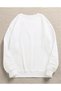 Unisex Women/Men Solid Color Oversize Crew Neck Cotton Sweatshirt - 2