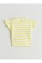 Lcw Kids Yellow Striped Girls' Blouse and Shorts 2-Piece Set - 4