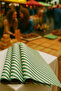 Green White Lop Line Wrapping Paper 10 Pieces 70X100Cm Gift Packaging Gift Paper