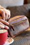 New Dopp Genuine Leather Men's Hand Bag.Birthday&Father's Day&Valentine's Day Gift - 4