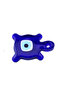 Glass Evil Eye Bead Perforated Turtle Model Large Size