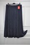 Plus Size Pigment Combed Cotton Elastic Mother's Skirt - 2