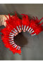 Feather and Zircon Stone After, Engagement, Henna Special Day, Bridal Party Crown - 4