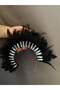 Feather and Zircon Stone After, Engagement, Henna Special Day, Bridal Party Crown - 7