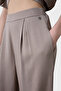 Wide Leg High Waist Wide Leg Pleated Trousers Pants 053 - 4
