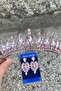 Ivanna Pink Bridal Henna Crown Special Day Accessory Women's Crown and Thin Shuttle Earring Set