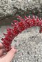 Salvatore Red Bridal Henna Crown High Quality Special Occasion Accessory Women's Crown Hair Accessory - 3