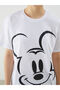 Crew Neck Mickey Mouse Printed Women's T-Shirt - 3