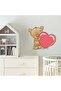 Heart Teddy Bear Children's Room Sticker - 2