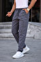 Men's Relaxed Fit Summer Linen Blend Smoked Men's Trousers - 4