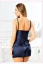 Women's Set with Strap, Satin Shorts - 2