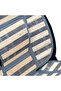 Auto Straw Bamboo Cushion Front Gray Double Set with Lumbar Support Anti-Sweat Wf-1021-1-Gr - 4