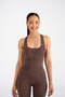 Acid Wash Push-Up Detailed Sports Jumpsuit - 6