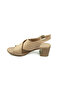 Babalı 1505 Charmia White Leather Heeled Women's Sandals - 3