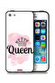غطاء حماية لهاتف Apple iPhone 5/5s/SE بتصميم Queen Art