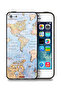 جراب حماية Apple iPhone 5/5s/SE بخريطة العالم