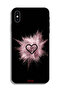 غطاء حماية لهاتف Apple iPhone XS Max بنقشة قلب لامعة - 2