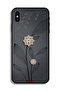 غطاء حماية لجهاز Apple iPhone XS Max بتصميم زهور ماسية - 2