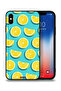 جراب حماية لجهاز Apple iPhone XS بنمط برتقالي