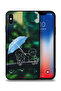 جراب حماية لهاتف Apple iPhone XS بتصميم زوجين من الفن التجريدي