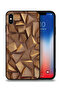 غطاء حماية لجهاز Apple iPhone XS Max مصنوع من الخشب بتصميم فني