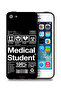 جراب حماية لجهاز Apple iPhone 5/5s/SE - ملصق طالب طب