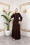 Medina Silk Ruffle Detail Feracce - 5