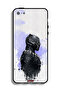 جراب حماية لجهاز Apple iPhone 5/5s/SE بتصميم النمر الأسود - 2