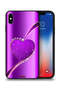 غطاء حماية لامع على شكل قلب من Apple iPhone XS Max