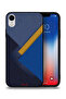جراب حماية جلدي بتصميم مثلثات لهاتف Apple iPhone XR