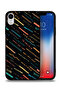 جراب حماية لجهاز Apple iPhone XR بنمط خطوط تجريدية X