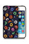 جراب حماية لجهاز Apple iPhone 5/5s/SE بنقشة أقراص مضغوطة
