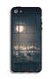 غطاء حماية لجهاز Apple iPhone 5/5s/SE برسومات القمر - 2
