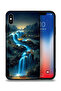 غطاء حماية لجهاز Apple iPhone XS Max بتصميم شلال فني