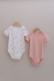 Short Sleeve Baby Body - Pureline Series - Pink - 4