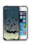 غطاء حماية لجهاز Apple iPhone 5/5s/SE بطبعة طيور تحمل فتاة ساقطة