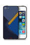 جراب حماية جلدي بتصميم مثلثات لهاتف Apple iPhone 5/5s/SE