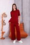 Women's Crew Neck and Lycra High Waist Double Combed Cotton Bottom-Top Set - 8