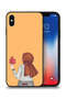 غطاء حماية لجهاز Apple iPhone XS يحمل ورقة شجر
