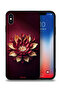 غطاء حماية لجهاز Apple iPhone XS Max بتصميم زهور تجريدية